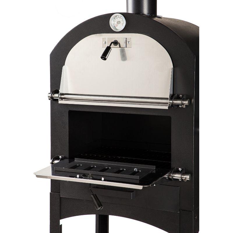 Evergreen Charcoal Grill/Oven- 25.39 x 61.42 x 19.68 Inches Outdoor Safe and Weather Resistant for Outdoor Dining and Heating