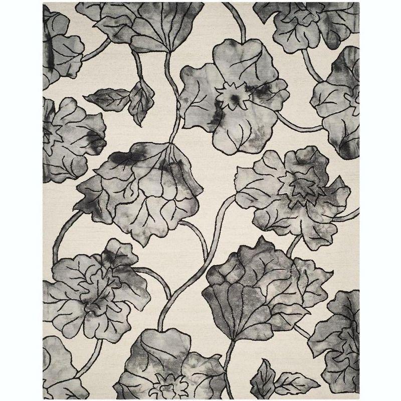 Dip Dye DDY683 Hand Tufted Area Rug - Ivory/Light Grey - 8'x10' - Safavieh.