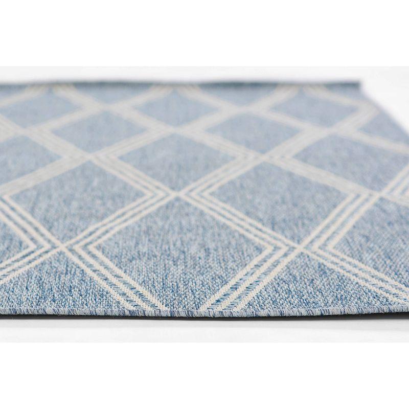 Momeni 2'x3' Hampton Ozzy Machine Loomed Indoor/Outdoor Accent Rug Blue