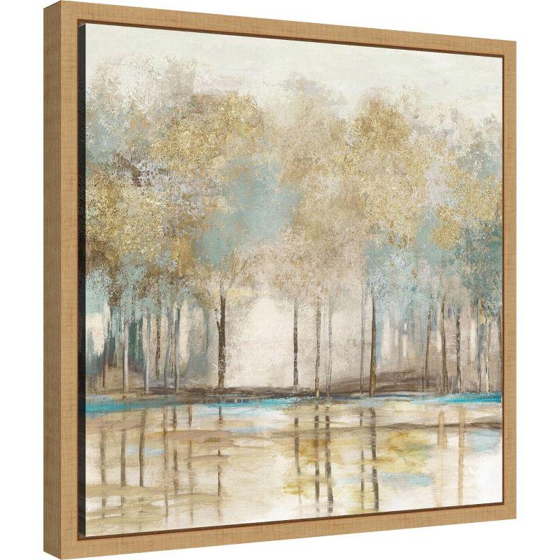 Amanti Art Woodlot I (Trees) by Allison Pearce Canvas Wall Art Print Framed 16 x 16-in.