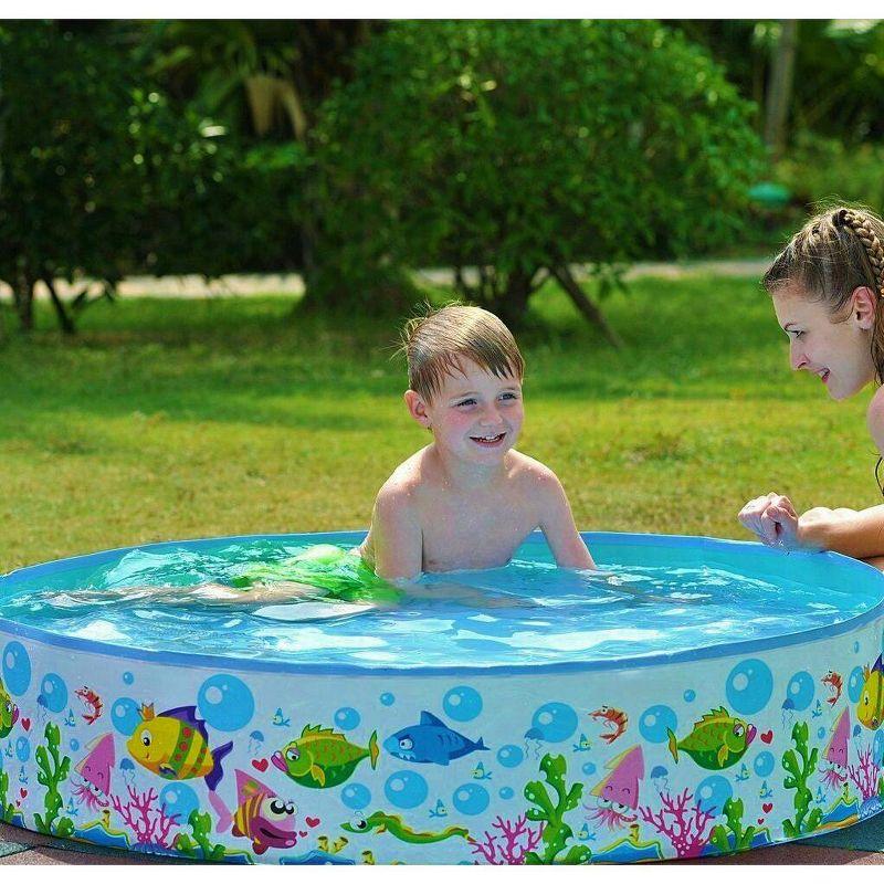 Sea Buddies Non-Inflatable Foldable Kiddie Pool