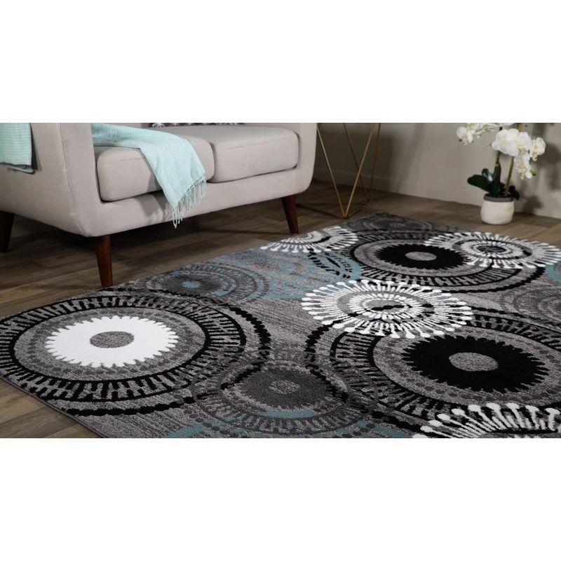 World Rug Gallery Transitional Geometric Textured Flat Weave Indoor/Outdoor Area Rug - BROWN 5' X 7'
