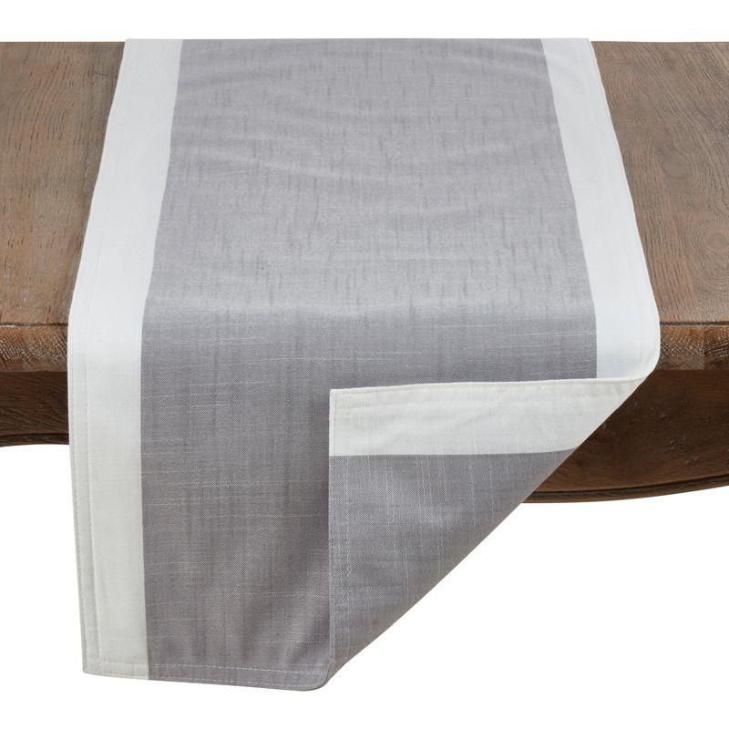 Saro Lifestyle Table Runner With White Banded Border