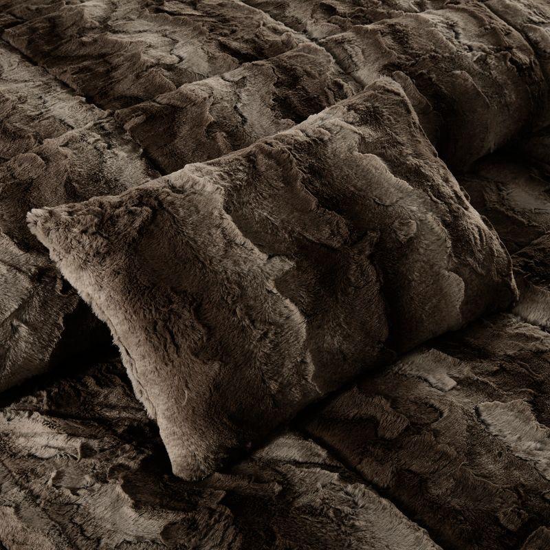 Madison Park Zuri Faux Fur Comforter Set