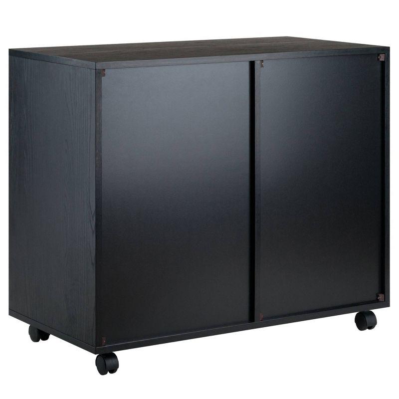 Winsome Halifax 5-Drawer Black Laminate Office Cabinet