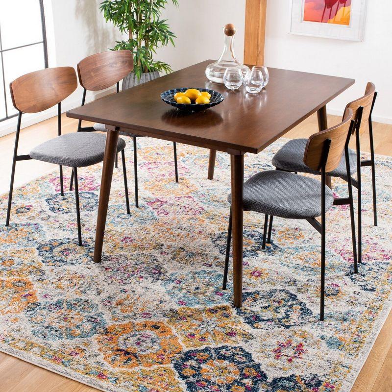 Madison MAD611 Power Loomed Indoor Area Rug - Cream/Multi - 8'x10' - Safavieh