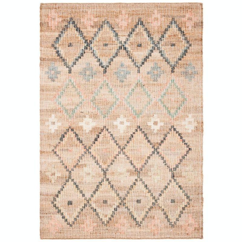 Kilim KLM753 Hand Loomed Accent Rug - Natural/Blue - 2'3"x5' - Safavieh.