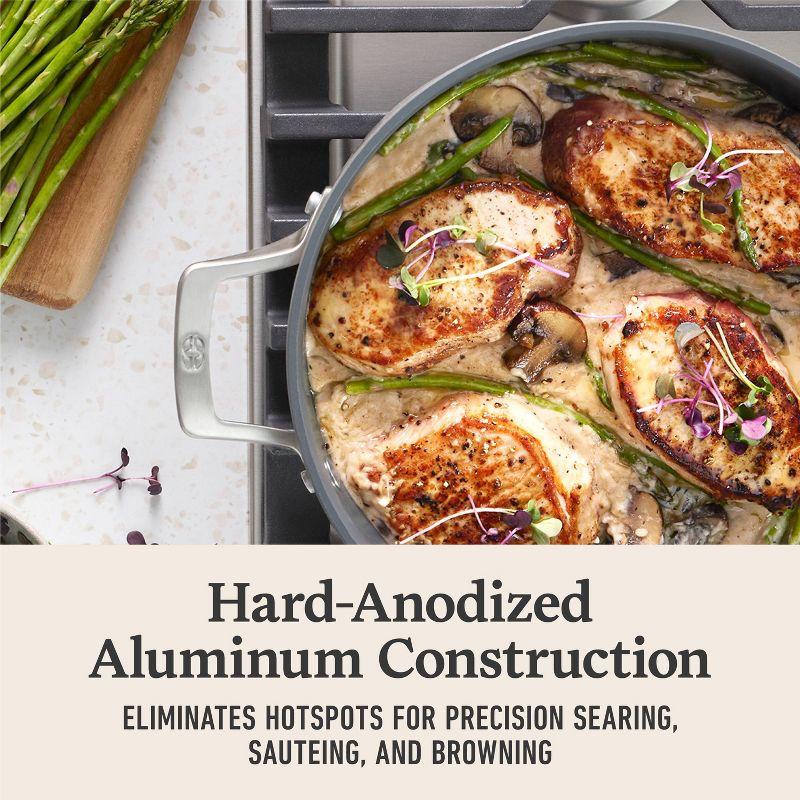 Calphalon Calphalon  Premier Ceramic Nonstick 7-Qt. Dutch Oven with Lid, Mushroom Gray