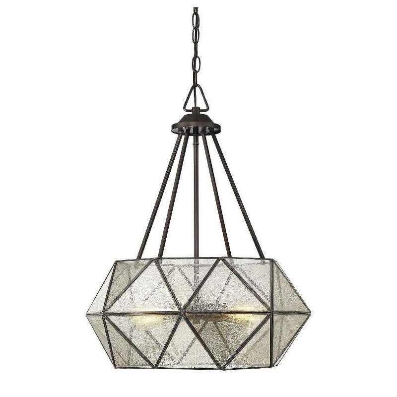 Sky 4 Light Metal Dimmable Geometric Chandelier