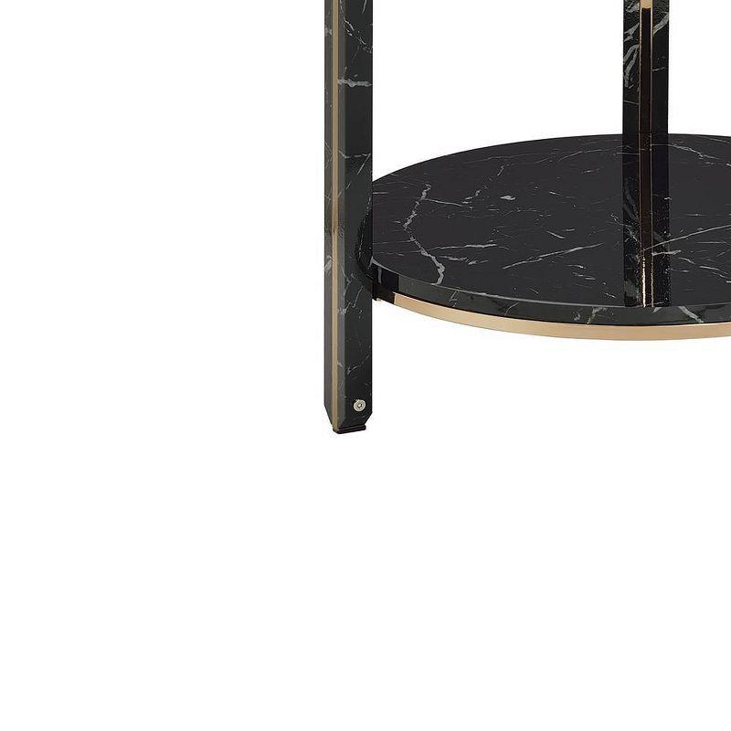 Glass Top End Table