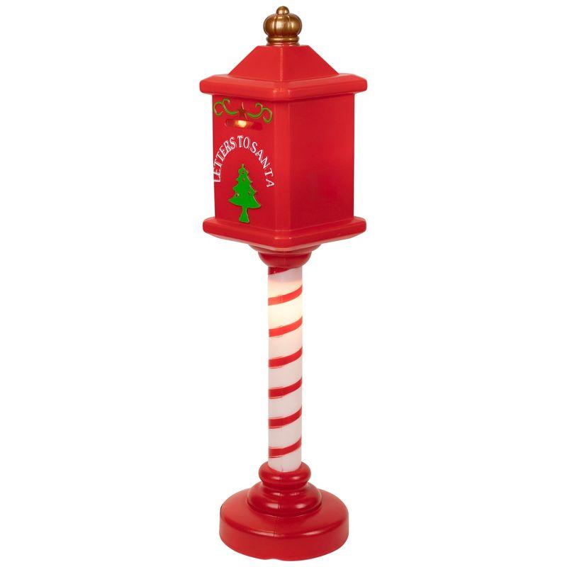 Northlight Lighted Letters To Santa Mail Box Blow Mold Outdoor Christmas Decoration - 40.5"