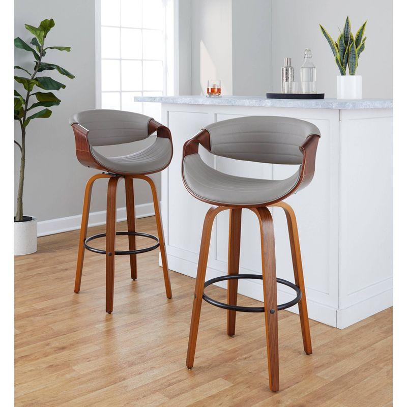 LumiSource Set of 2 30" Symphony Swivel Barstools