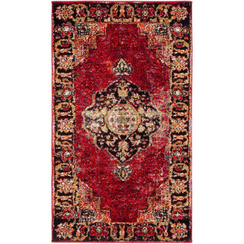 Vintage Hamadan VTH219 Power Loomed Indoor Accent Rug - Red/Multi - 2'3"x4' - Safavieh