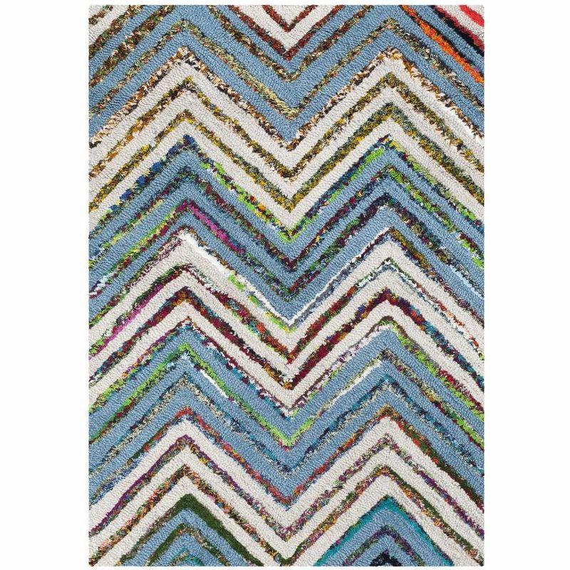 Nantucket NAN601 Hand Tufted Indoor Accent Rug - Beige/Blue - 2'x3' - Safavieh.