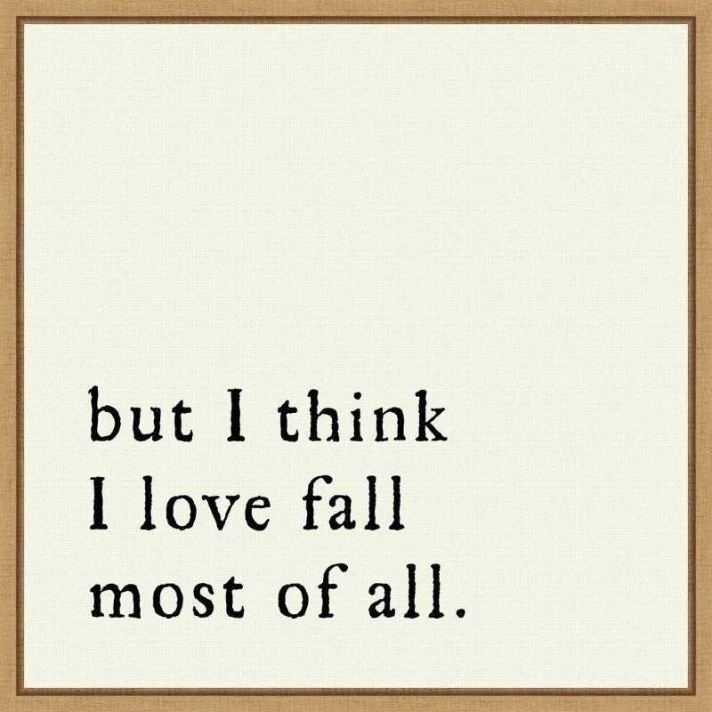Amanti Art But I think I love fall most of all by Amanti Art Portfolio Canvas Wall Art Print Framed 22 x 22-in.