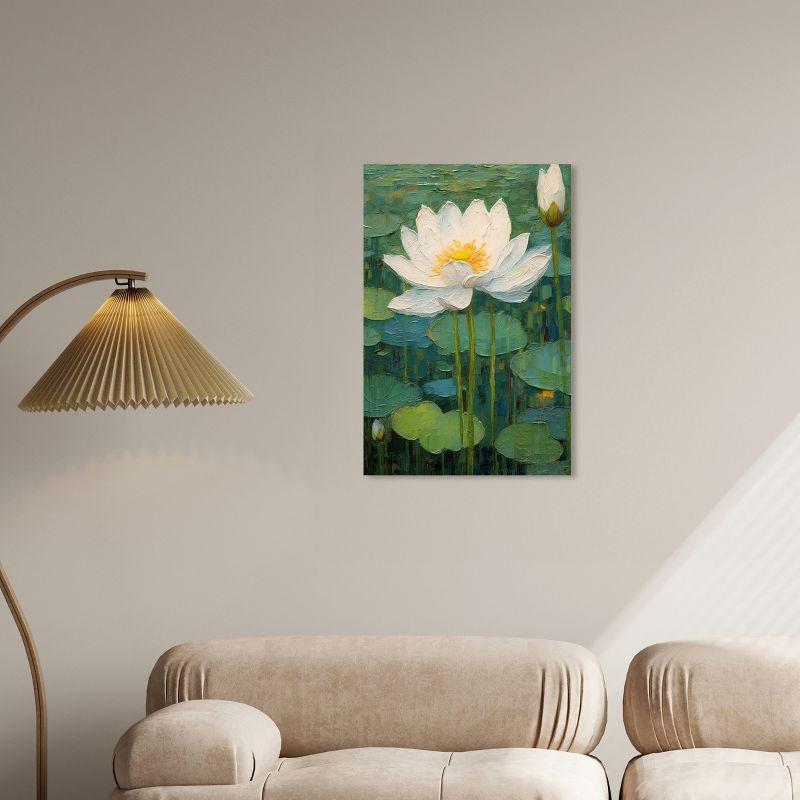 Art Remedy This is My Waterlily Impressionism Wall Art, 20" x 30", Gallery Wrapped