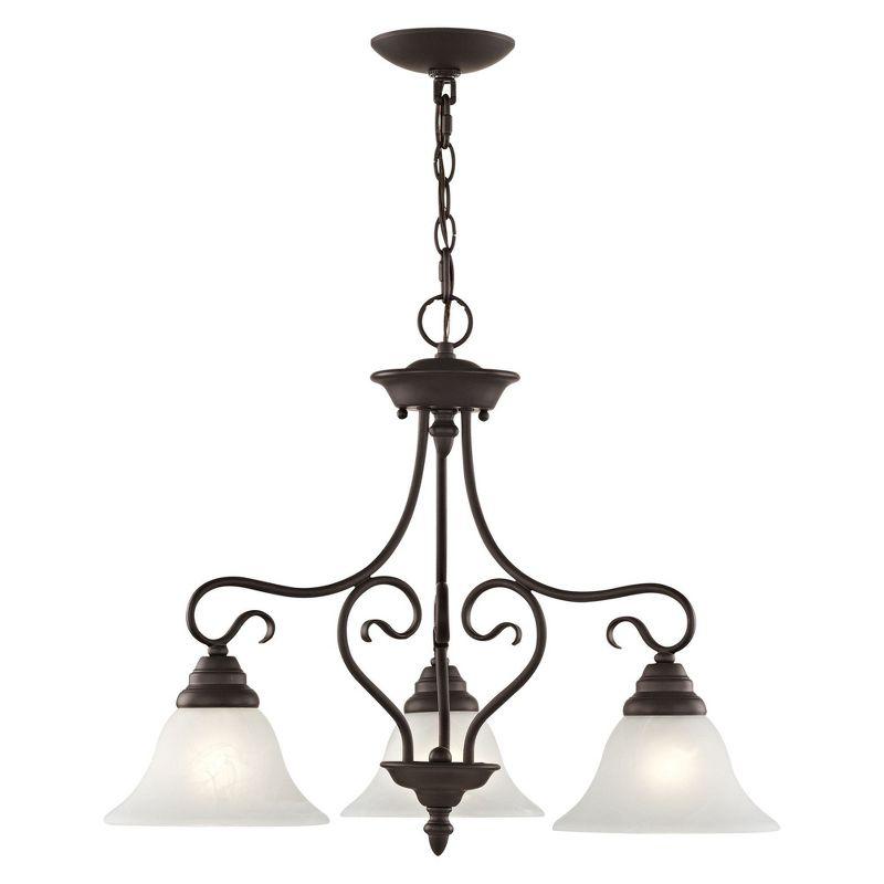 Livex Lighting Coronado 3 - Light Chandelier in  Bronze