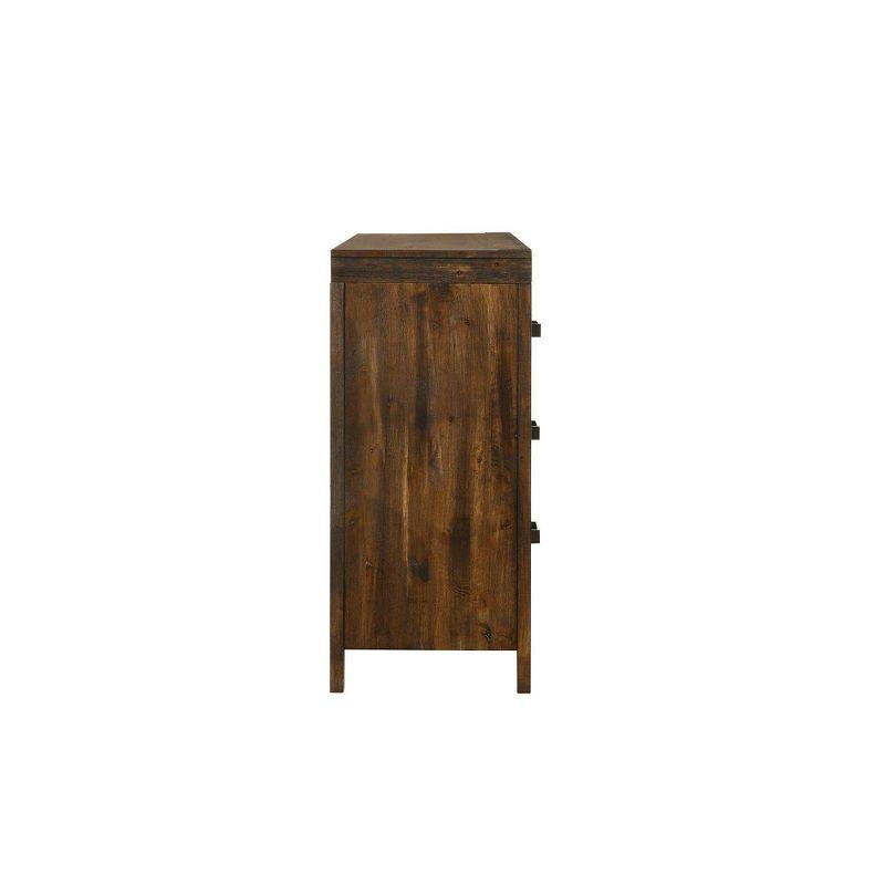 Wren 6 Drawer Dresser Chestnut - Picket House Furnishings: Mid-Century Modern Bedroom Storage, Rubberwood Frame