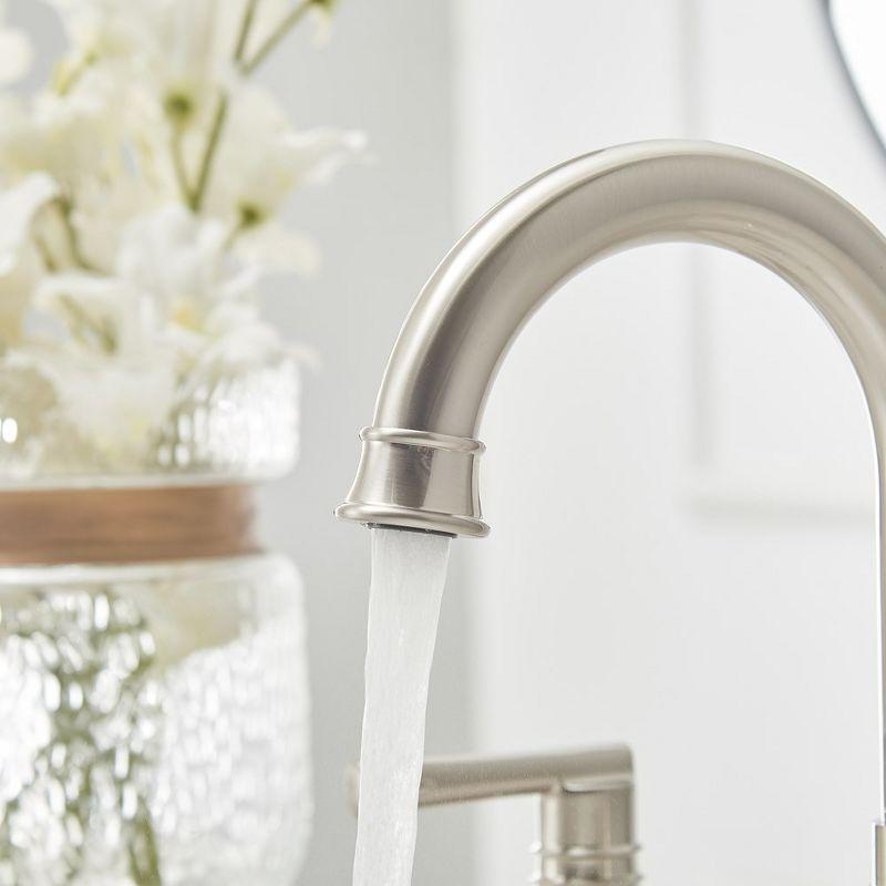 Widespread 2-handle Bathroom Faucet with Drain Assembly