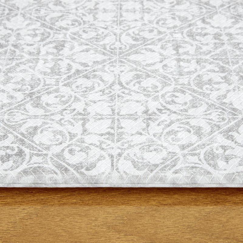 Town & Country Living TOWN & COUNTRY BASICS Comfort Plus Non-Slip Backing Vintage Medallion Tile Anti Fatigue Comfort Mat