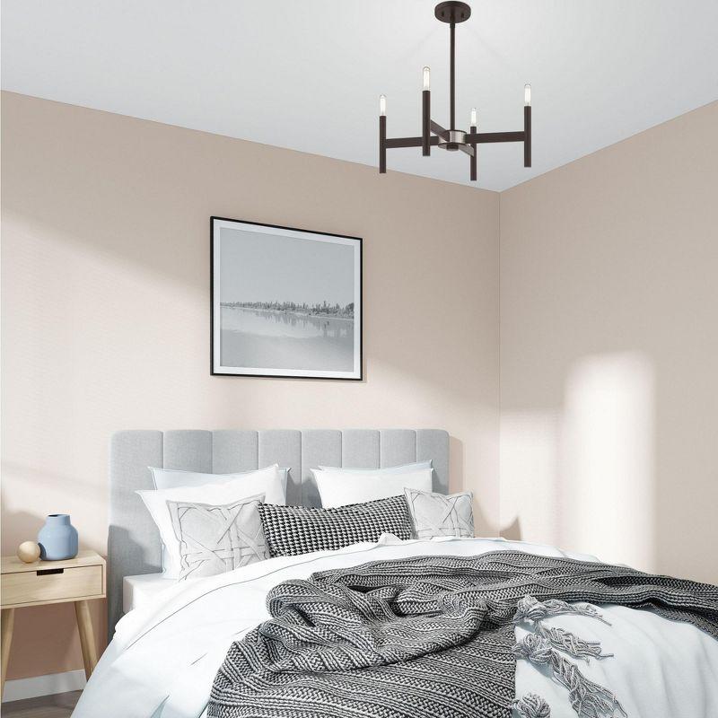 Livex Lighting Copenhagen 4 - Light Chandelier in  Bronze