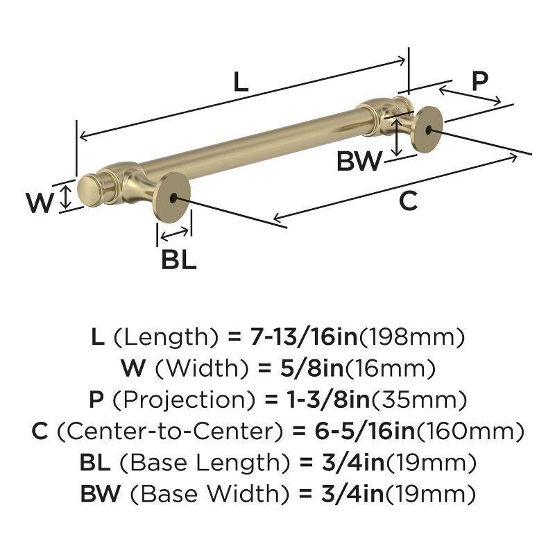 Winsome 6-5/16 in (160 mm) Center-to-Center Cabinet Pull