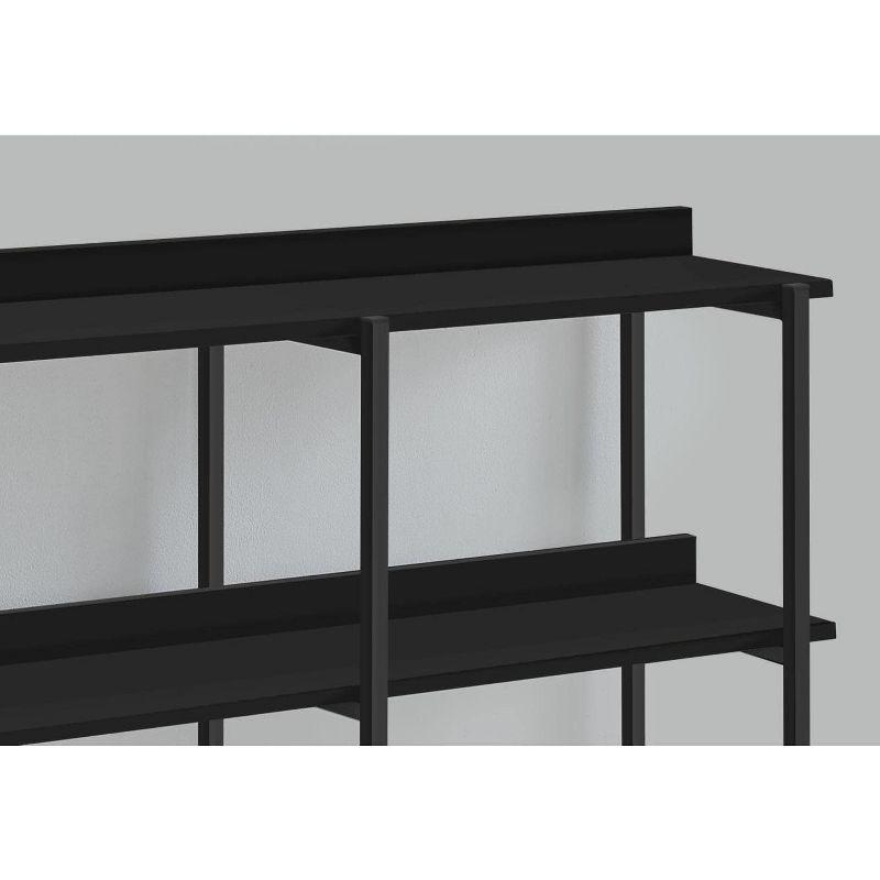 Monarch Specialties Accent Table Console Entryway Narrow Sofa Living Room Bedroom Black Laminate Black Metal Contemporary Modern
