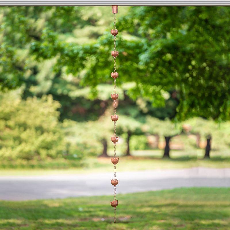 Marrgon 2 Inch Copper Gutter Adapter - Rain Chain Hanger & Diverter
