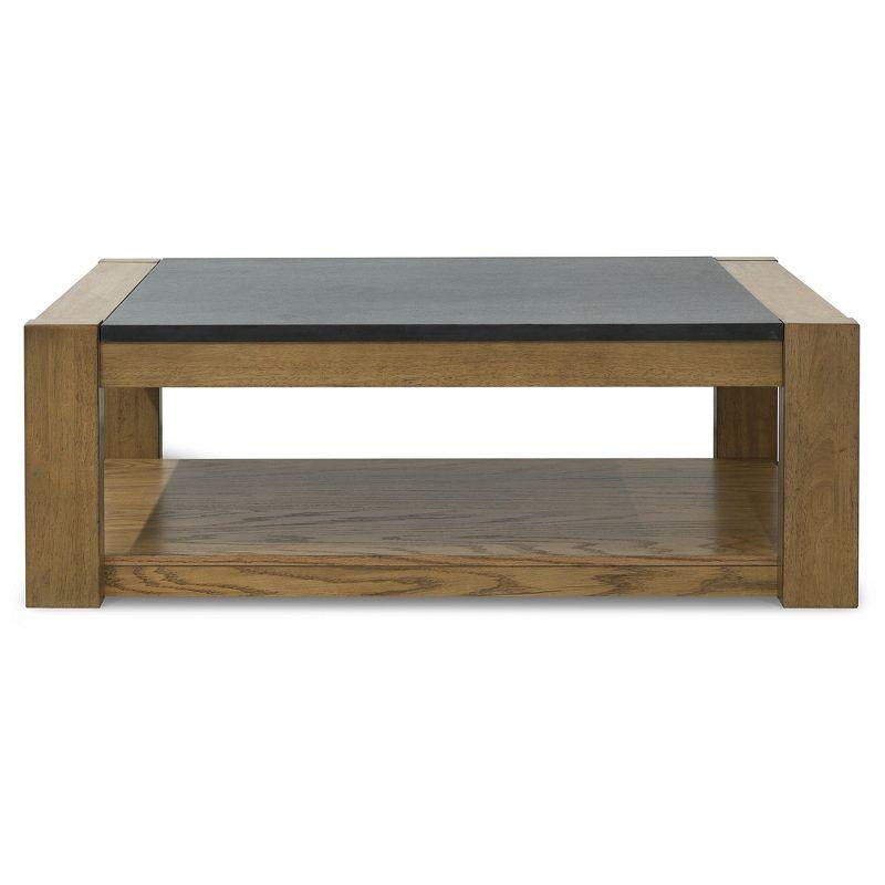 Signature Design by Ashley Casual Quentina Lift Top Coffee Table, Light Brown/Black