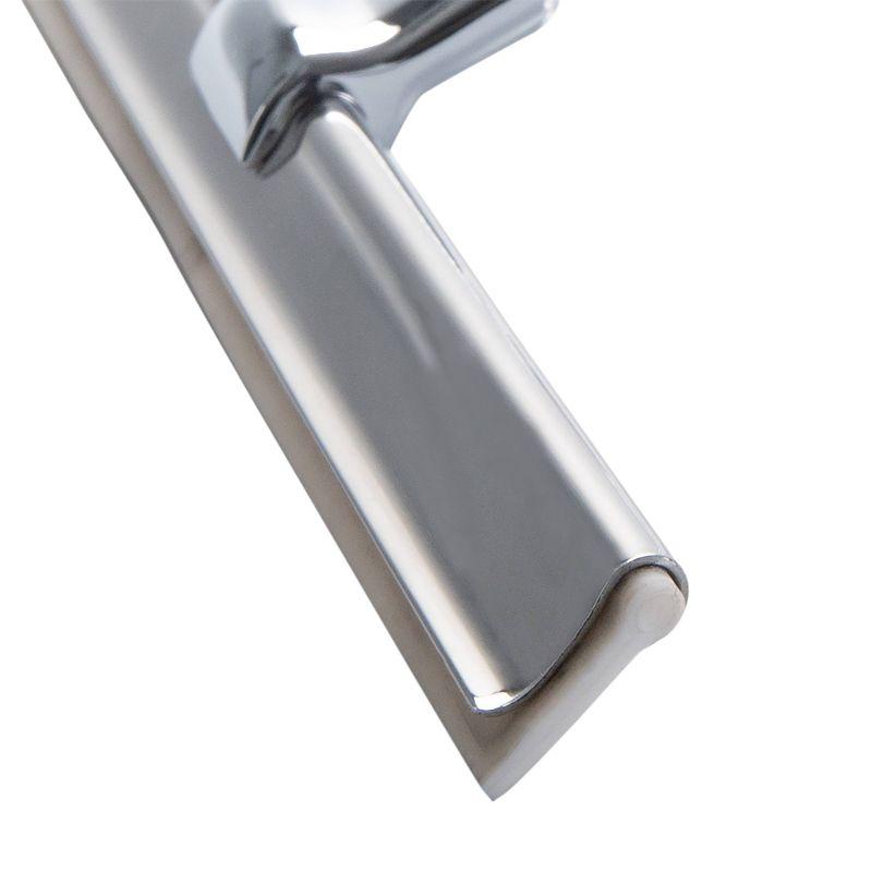 Shower Squeegee with Clear Acrylic Handle Stainless Steel - Bath Bliss