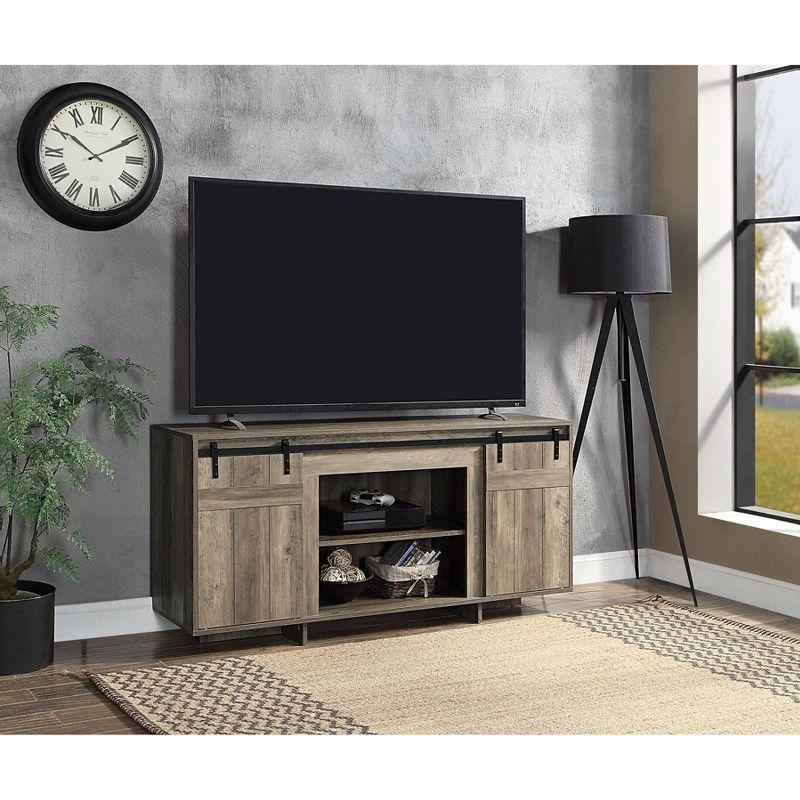 Acme Furniture 60" Bellarosa TV Stand for TVs up to 60" Gray Washed Finish