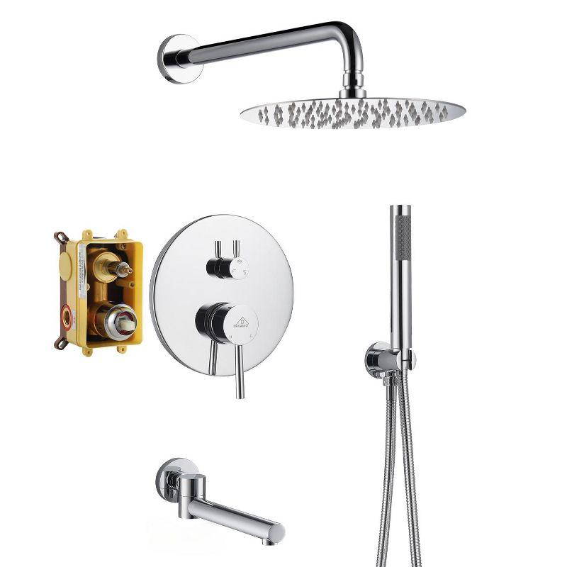 PureEssence Pressure-Balanced (Temperature And Volume) All-In-One Kit with Rough in-Valve