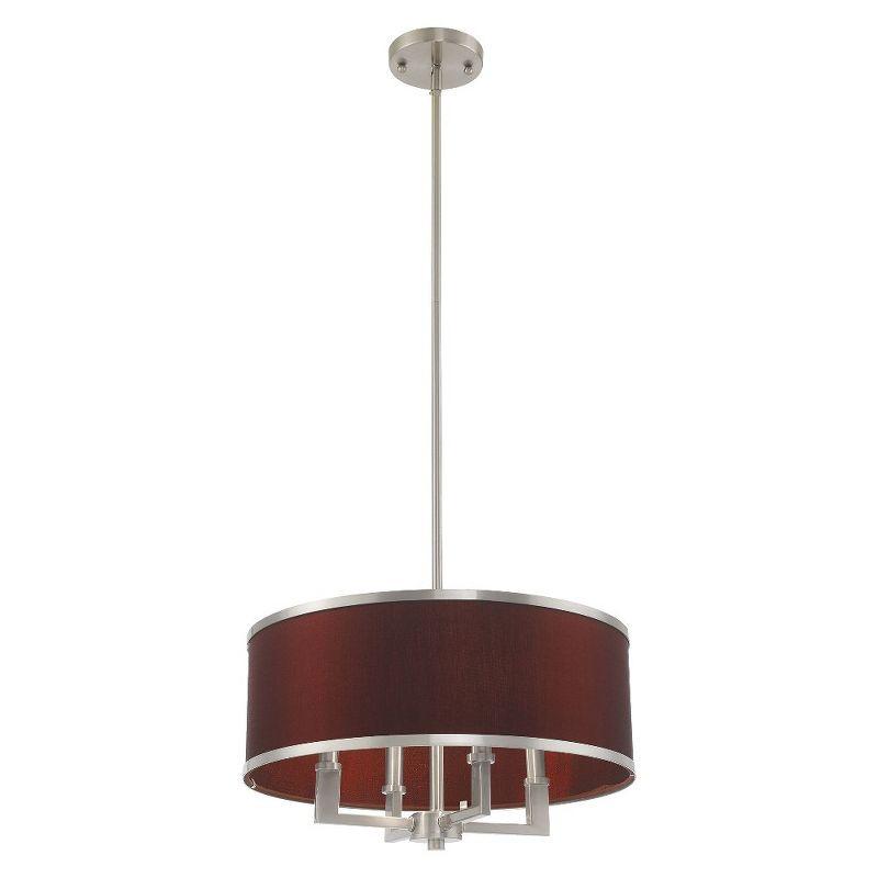 Livex Lighting Park Ridge 4 - Light Pendant in  Brushed Nickel