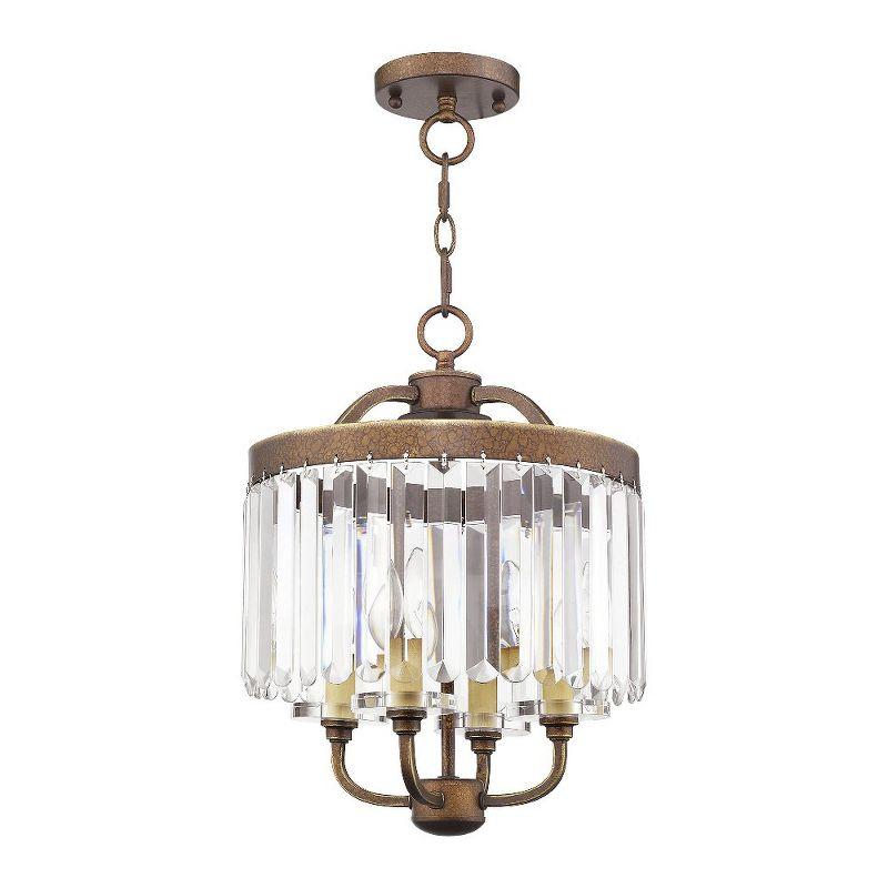 Livex Lighting Ashton 4 - Light Chandelier in  Hand Painted Palacial Bronze