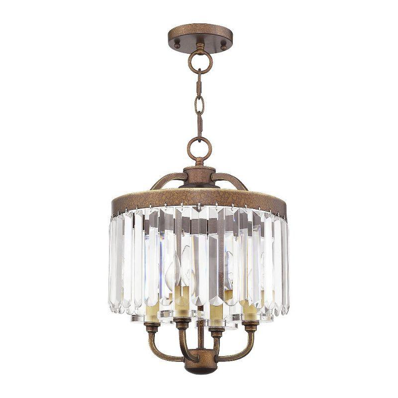 Livex Lighting Ashton 4 - Light Chandelier in  Hand Painted Palacial Bronze