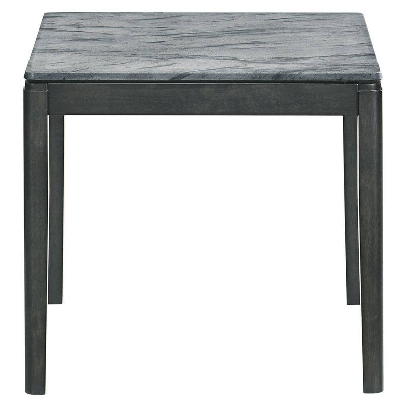 Mozzi End Table with Faux Marble Top Gray/Black - Coaster