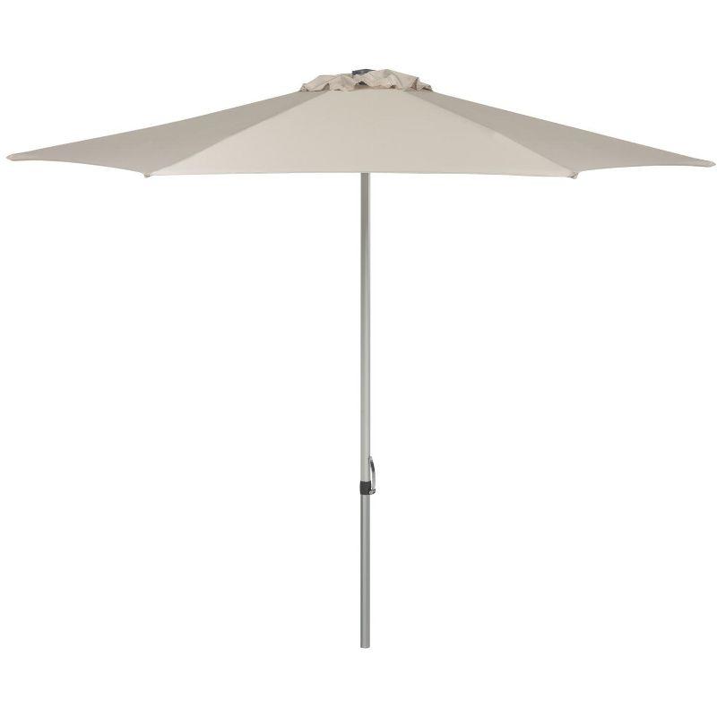 Hurst 9 Ft Beige Polyester Market Umbrella with Aluminum Frame