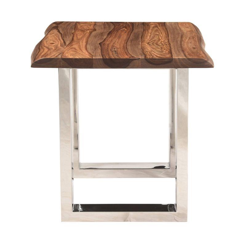 Wrought Studio™ Alpers Solid Wood Sled End Table | Wayfair