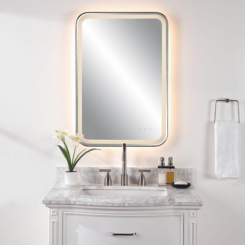 Uttermost Crofton Metal Flat LED Wall Mirror