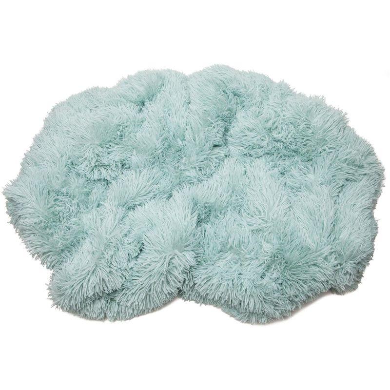 Chanasya Solid Faux Long Fur Fuzzy Throw Blanket