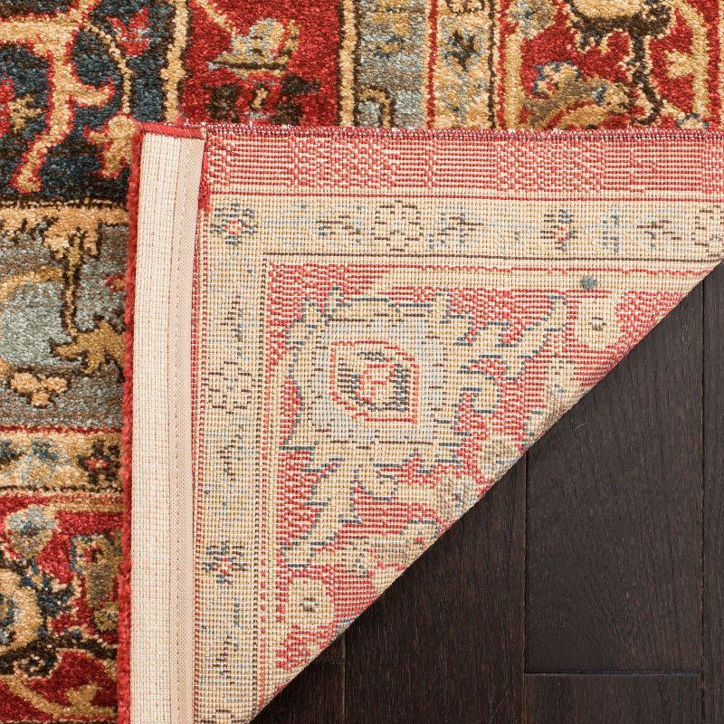 Mahal MAH625 Power Loomed Area Rug - Red/Red - 6'7"x6'7" - Safavieh.