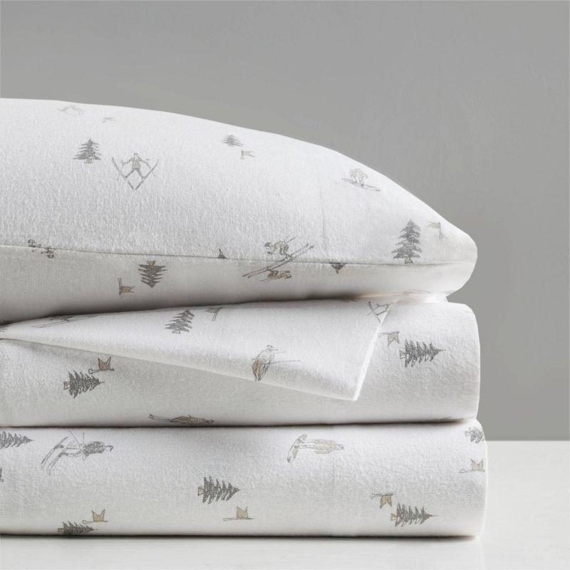 True North by Sleep Philosophy Cozy Cotton Flannel Printed Sheet Set