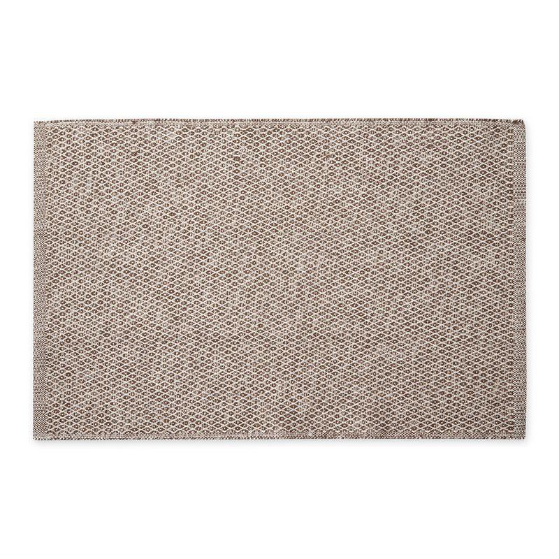 Design Imports Miniature Diamonds - Leather Brown - 2 X 3 Ft