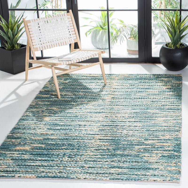 Natural Fiber NF376 Hand Woven Area Rug - Dark Green/Natural - 3'x5' - Safavieh.