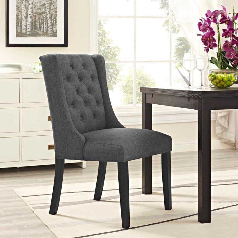 Modway Baronet Button Tufted Fabric Dining Chair