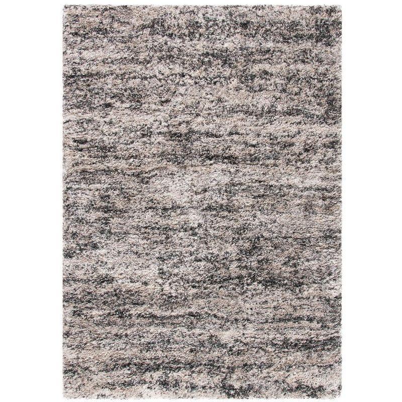 Iceland Shag ISG519 Power Loomed Area Rug - Cream/Grey - 4'x6' - Safavieh