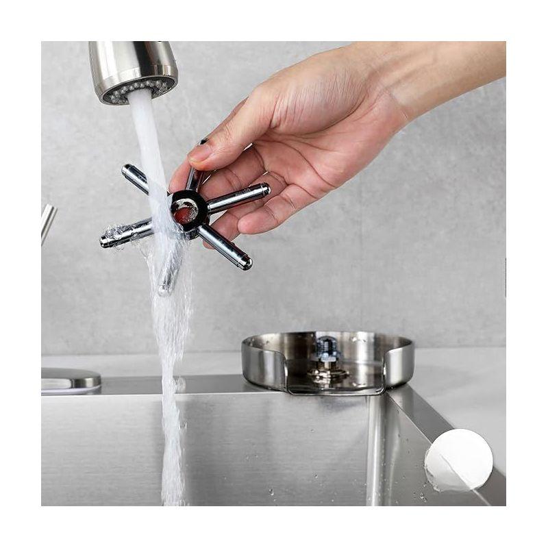 Dorence Glass Rinser for Kitchen Sink - Silver