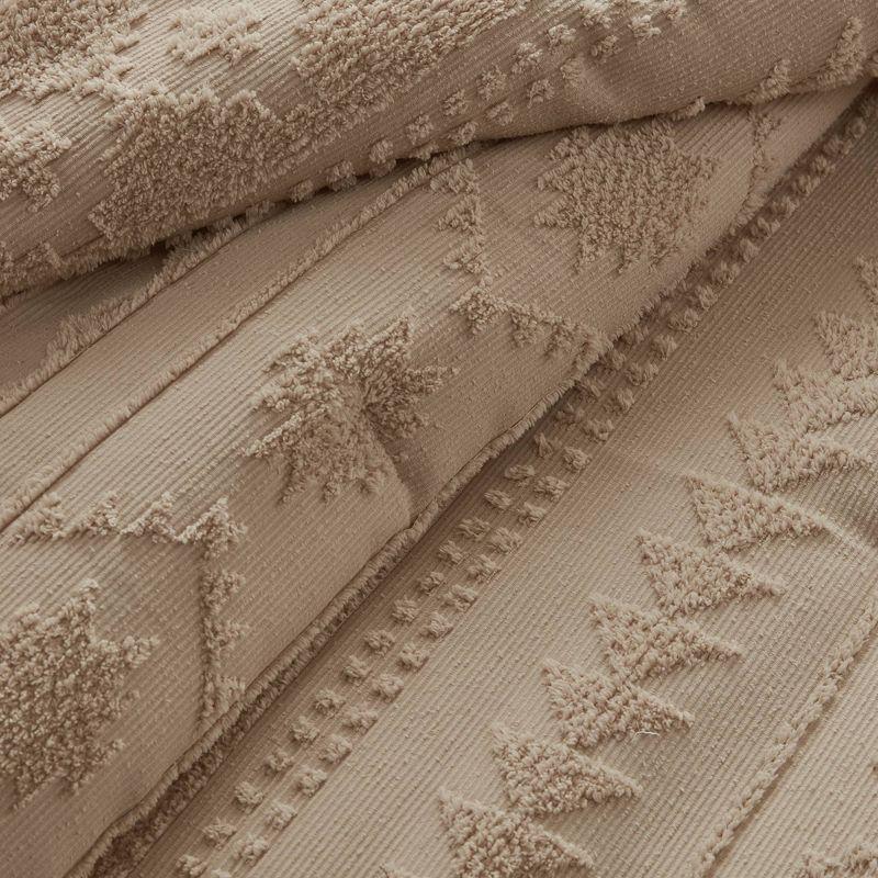 Woolrich Breckenridge Chenille Oversized Tufted Comforter Set Tan