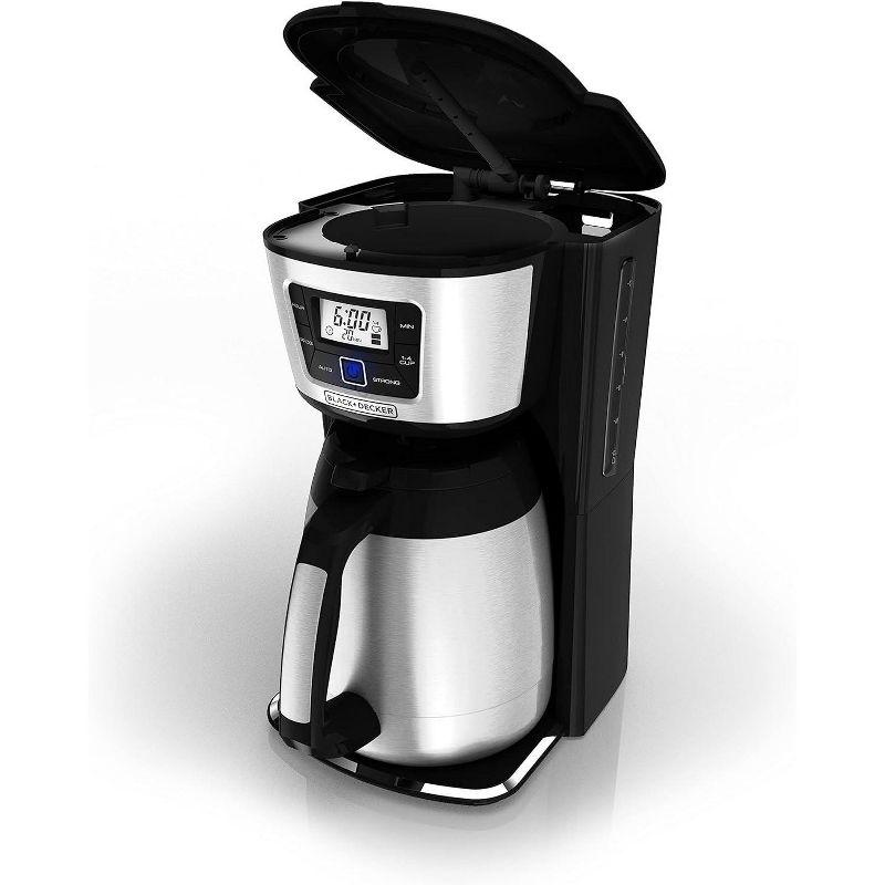 BLACK+DECKER BLACK+DECKER 12-Cup Thermal Coffee Maker, Keep Coffee Hot with Insulated Stainless Steel Carafe, Digital Controls, Easy to Clean. CM2035B-1