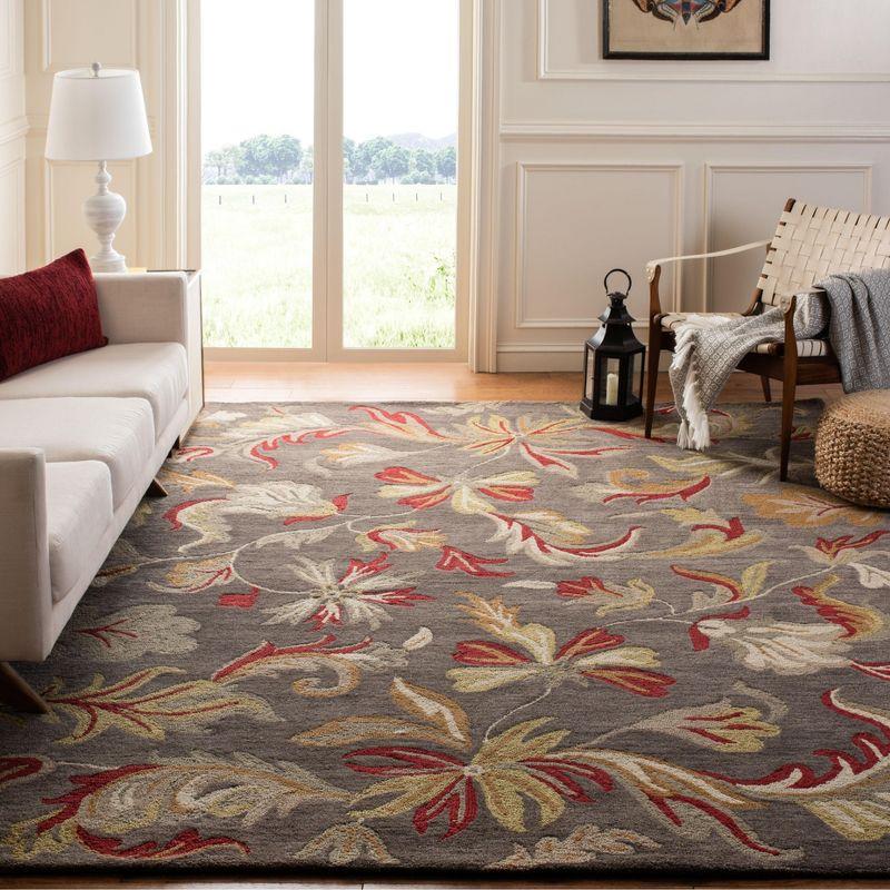 Jardin JAR459 Hand Tufted Area Rug - Dark Grey/Multi - 8'x10' - Safavieh.